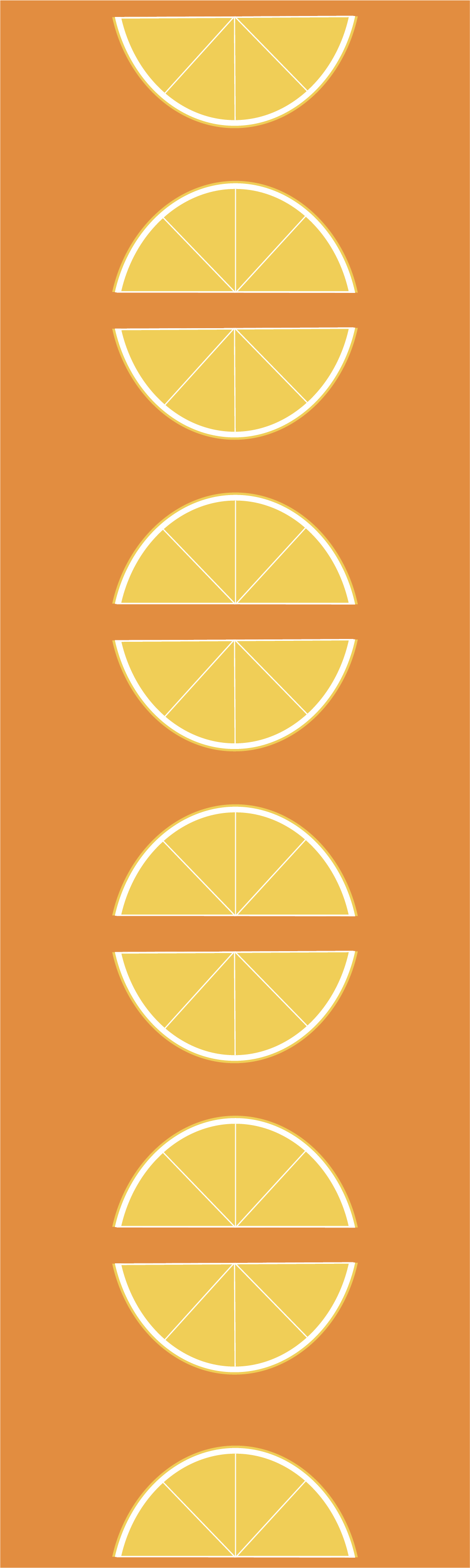 Citrus slices kitchen mat - TenStickers