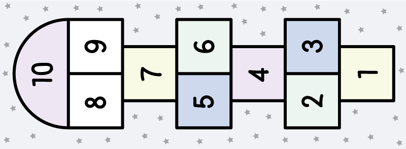 Hopscotch Play gaming vinyl rug - TenStickers