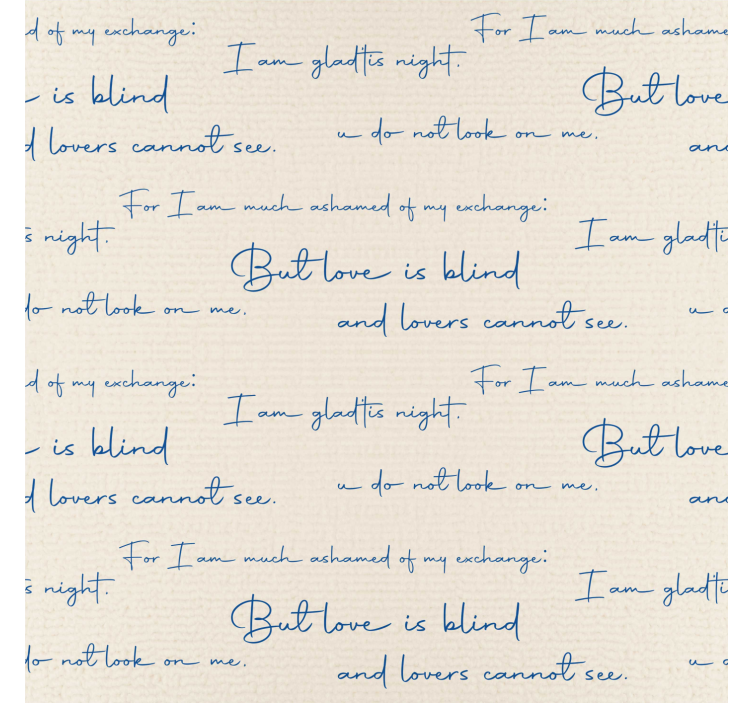 Textile chart letter wallpaper - TenStickers