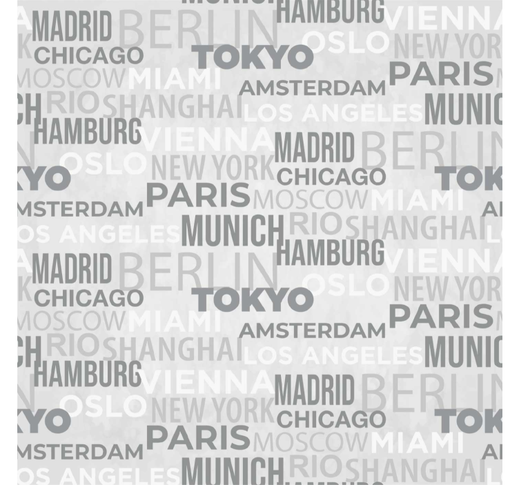 Name of cities letter wallpaper - TenStickers