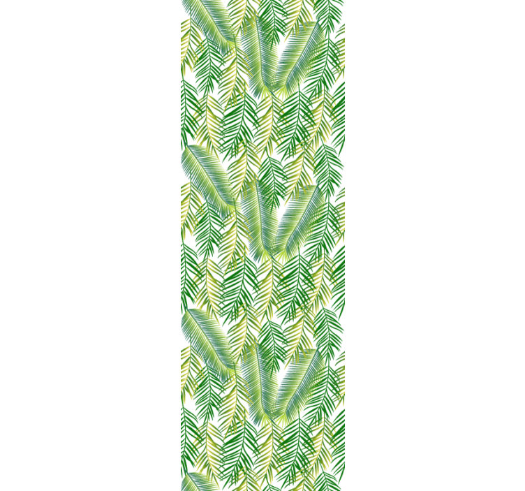 Lush greenery design leaf wallpaper - TenStickers