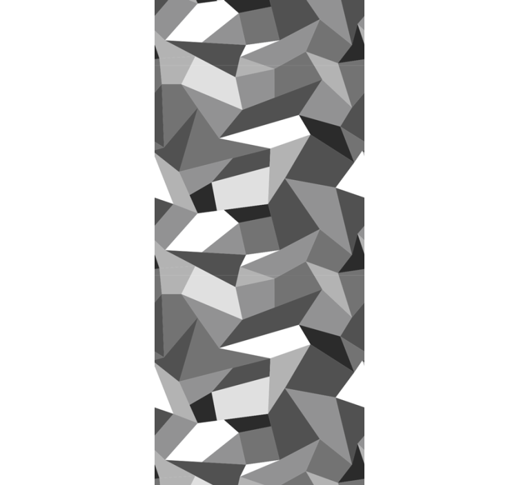Grey irregular shapes geometric wallpaper - TenStickers