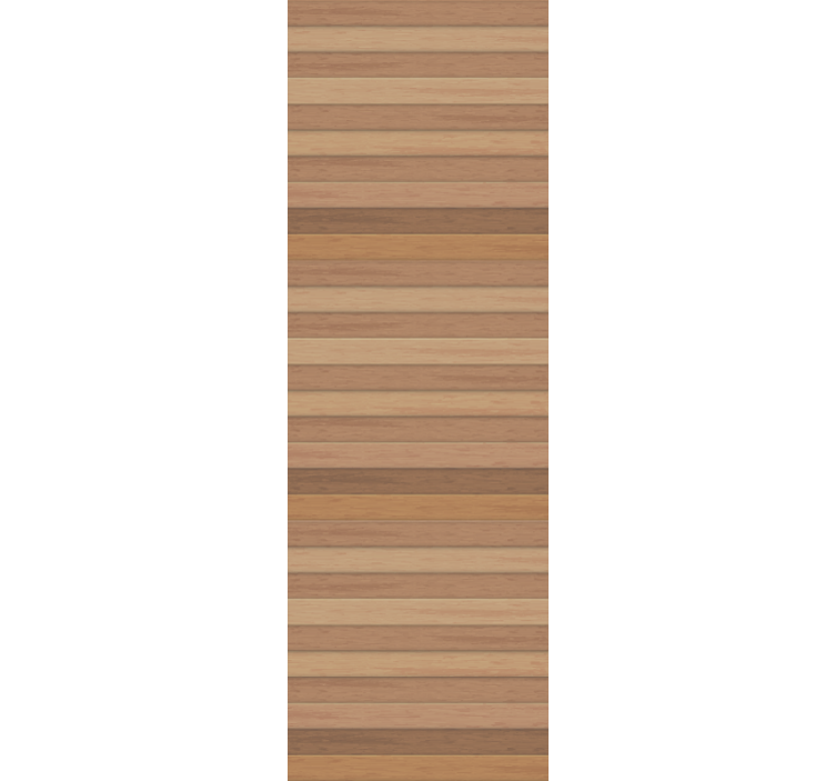 Natural vertical strips wood wallpaper - TenStickers