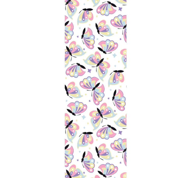 Flying colourful wings butterfly wallpaper - TenStickers