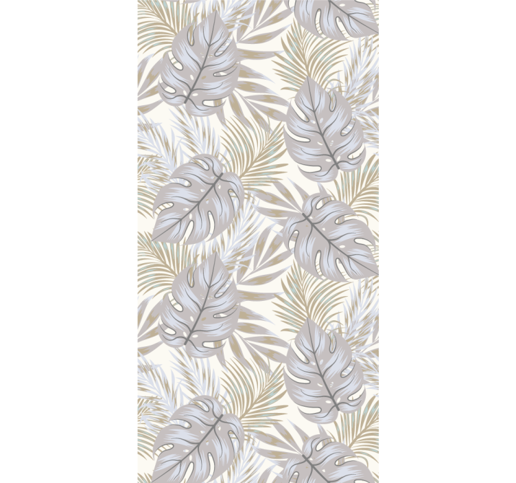 Monstera elegant motif leaf wallpaper - TenStickers