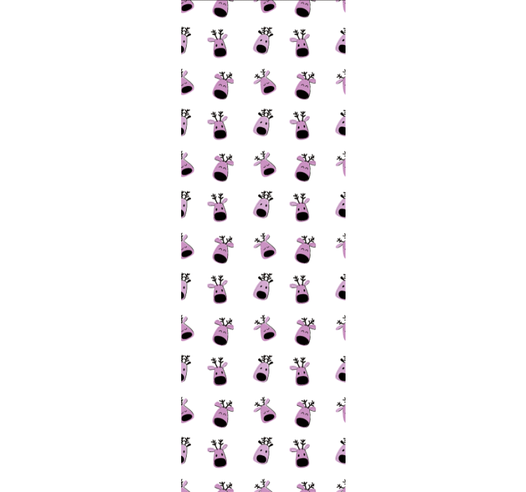 Happy Reindeer Faces animal wallpaper - TenStickers