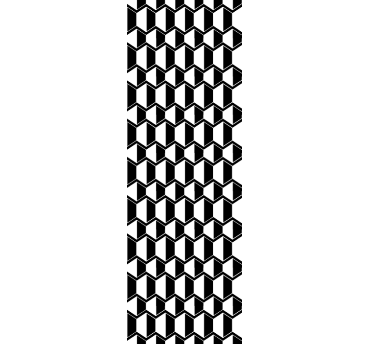 3D Cubic Pattern geometric wallpaper - TenStickers