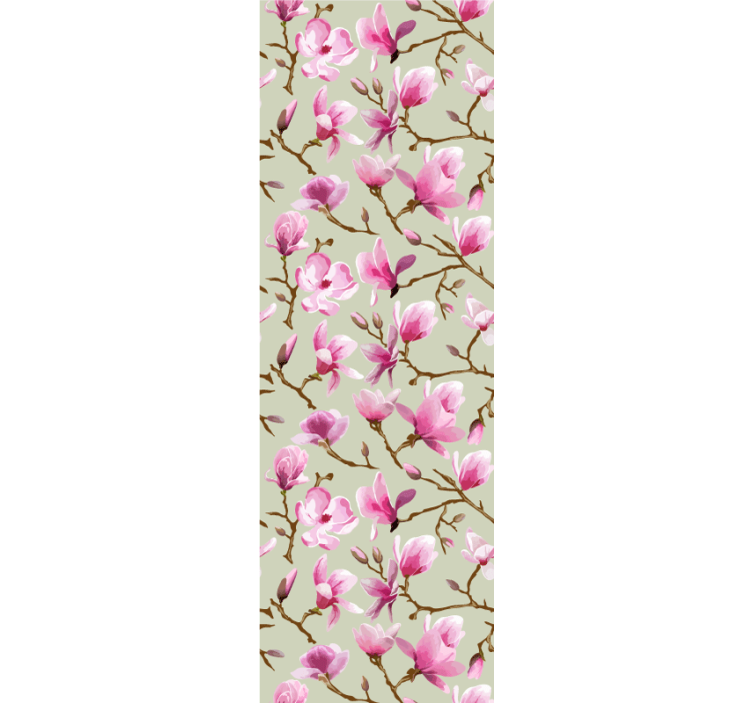 Pink Blossom Branches flower wallpaper - TenStickers