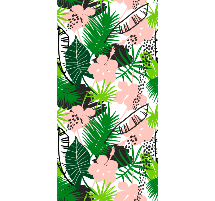 Tropical green delight jungle wallpaper - TenStickers