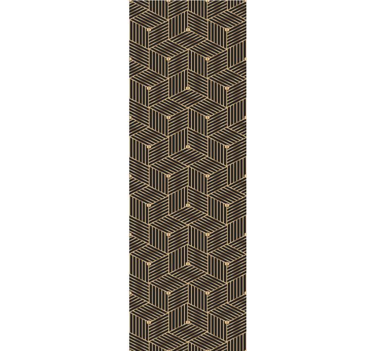 Layered Pattern Design geometric wallpaper - TenStickers