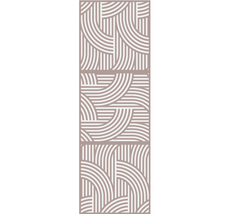 Organis stylish lines living room wallpaper - TenStickers