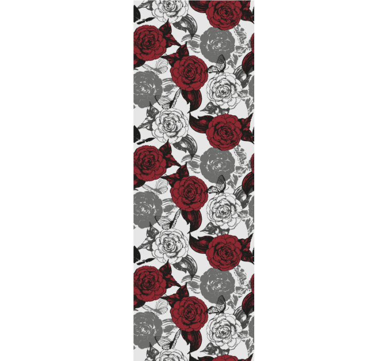 Red Floral Arrangement flower wallpaper - TenStickers