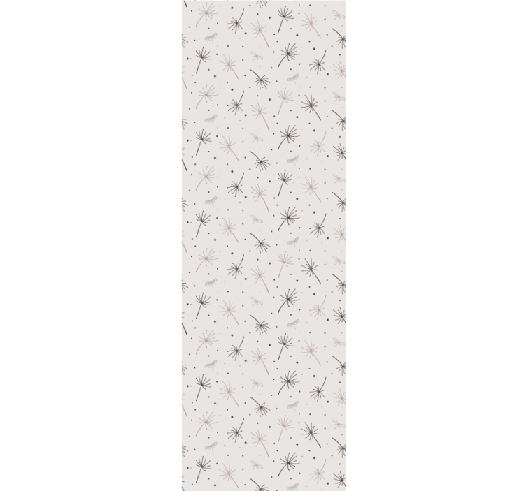 Grey dandelion inspiration flower wallpaper - TenStickers