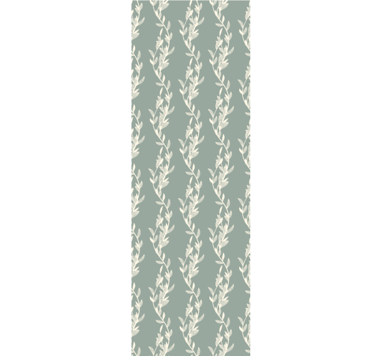 Delicate Vine Design floral ornament wallpaper - TenStickers