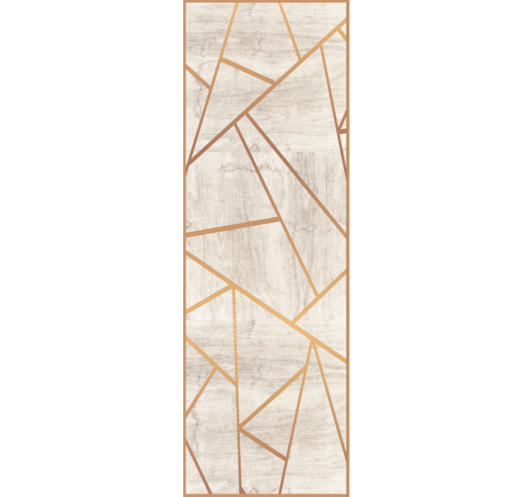 Geometric gold veins marble wallpaper - TenStickers