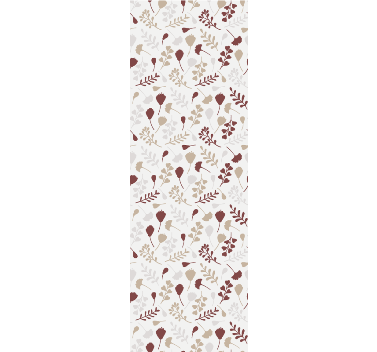 Brown branches arrangement floral ornament wallpaper - TenStickers