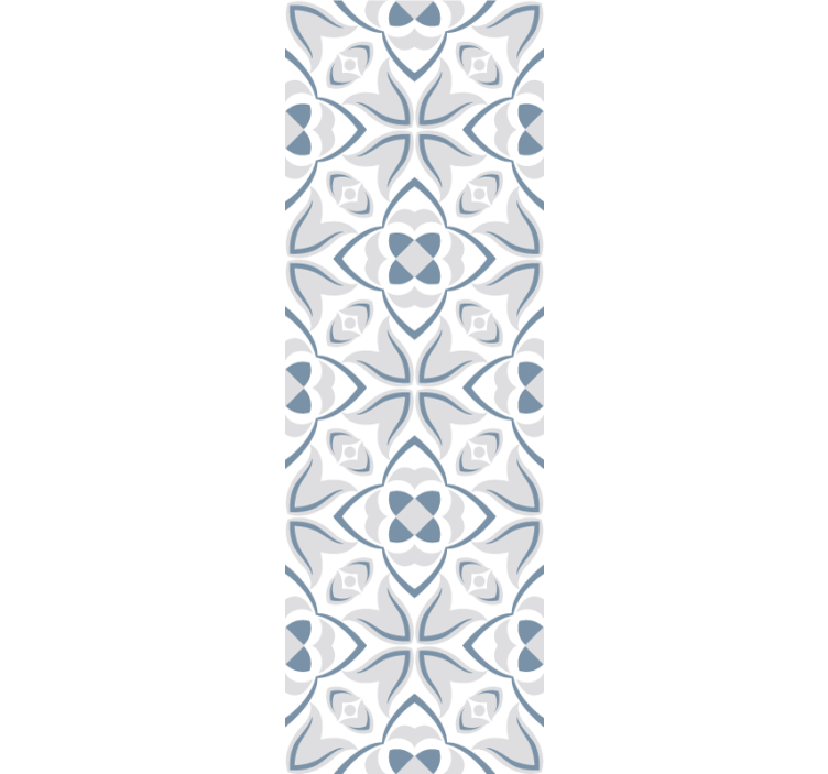 Elegant Floral Shapes tile wallpaper - TenStickers