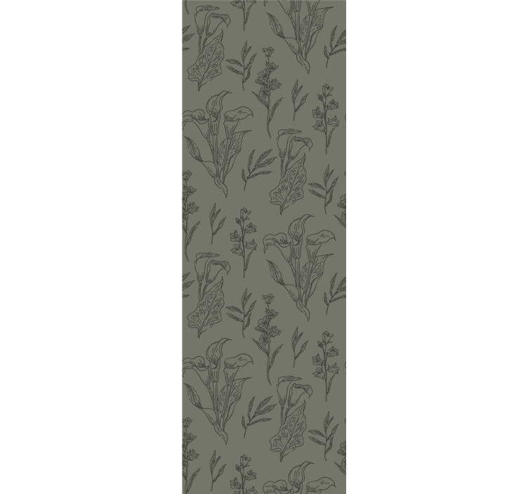 Floral Elements flower wallpaper - TenStickers