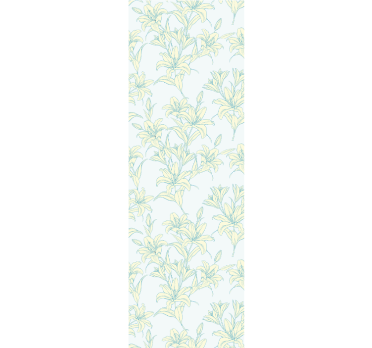 Lily Floral Embrace flower wallpaper - TenStickers