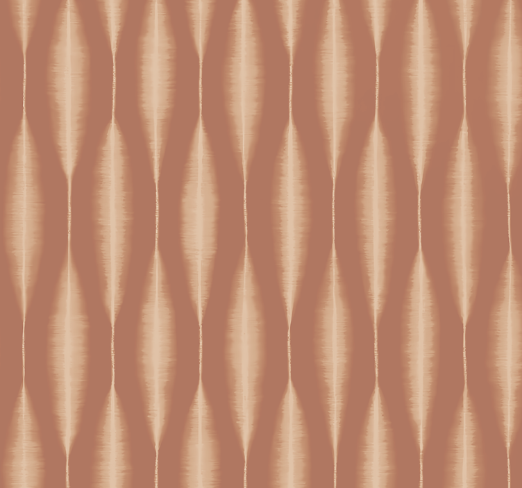 "Ikat Kasuri" Mocha Mousse shapes wallpaper - TenStickers