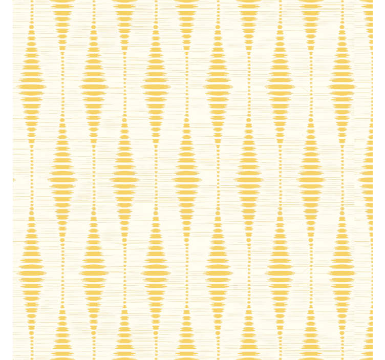Yellow rabaul ikat shapes wallpaper - TenStickers