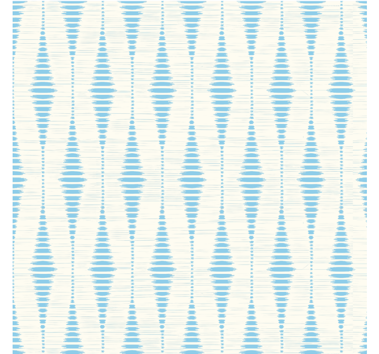 Light blue rabaul ikat shapes wallpaper - TenStickers