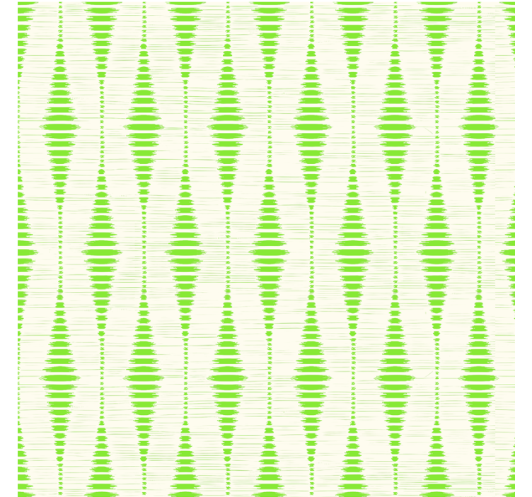 Green rabaul ikat shapes wallpaper - TenStickers