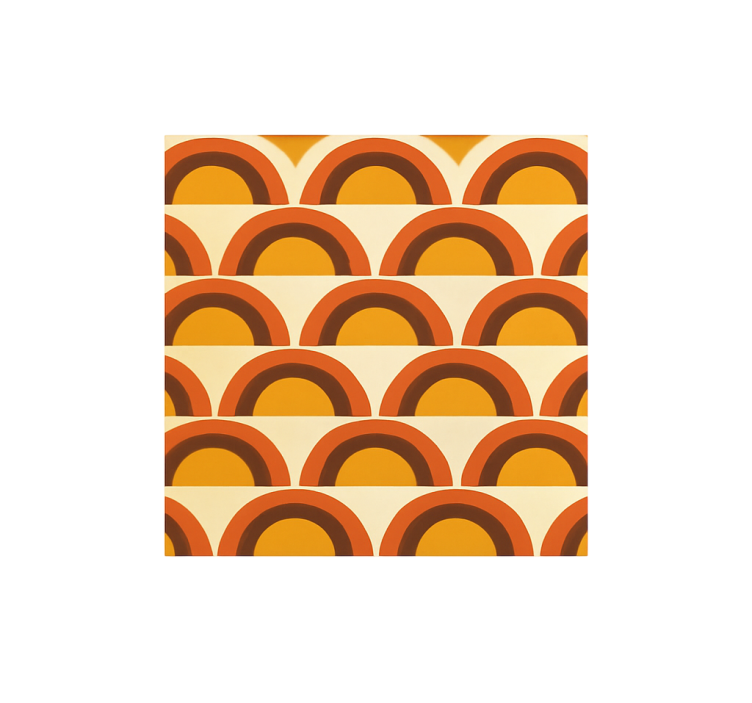 1970's sunset retro arches vintage wallpaper - TenStickers