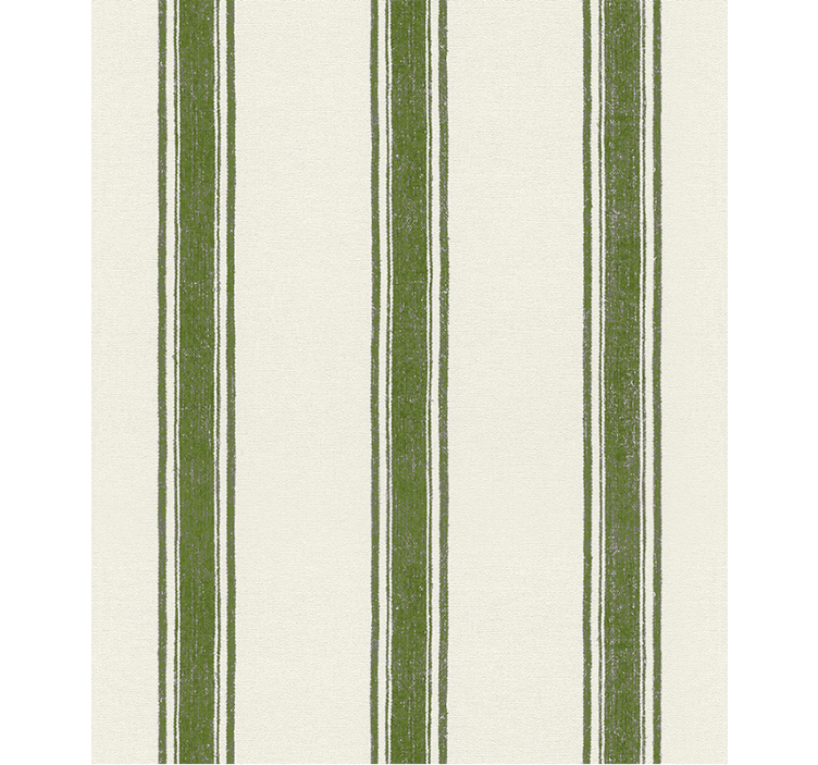Shapes wallpaper vertical lines in moss green - TenStickers
