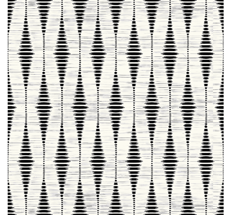 Shapes wallpaper black rabaul ikat design - TenStickers