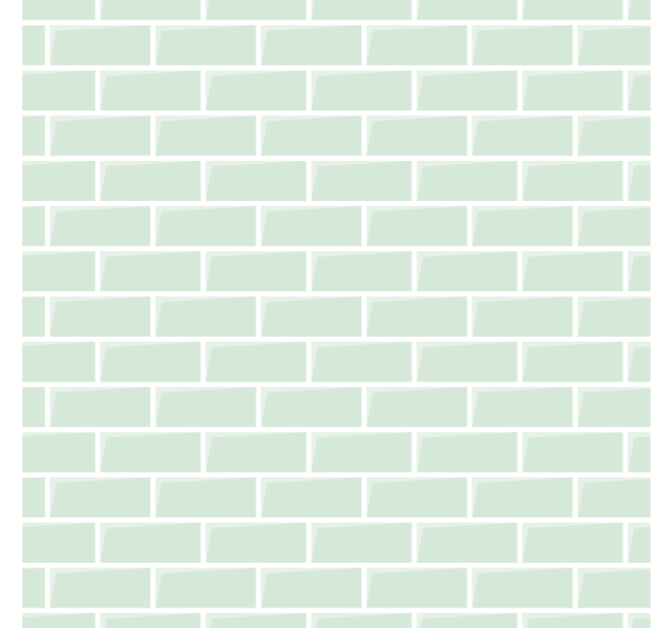 Green elegant design brick wallpaper - TenStickers