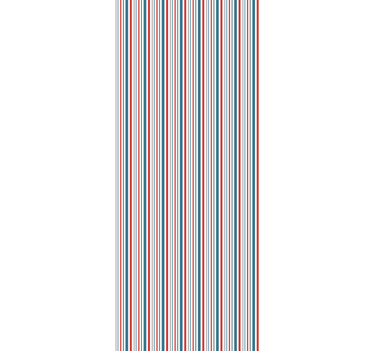Ornamental wallpaper marine vintage striped design - TenStickers