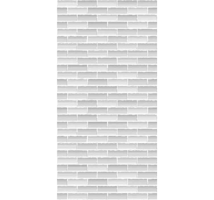 Brick wallpaper in grey realistic pattern - TenStickers