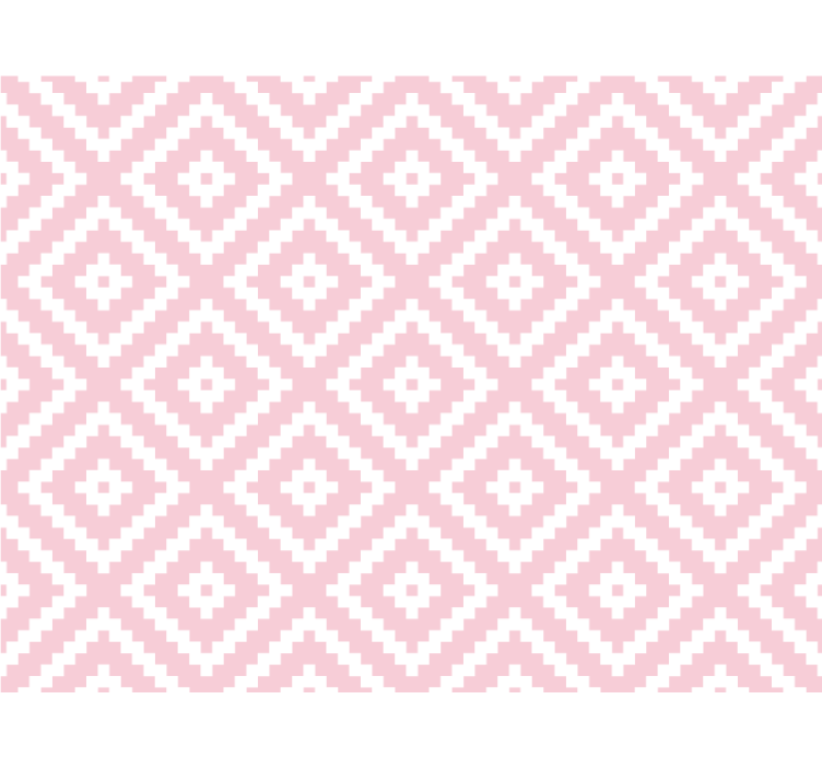 Texture pattern wallpaper in pink squares design - TenStickers