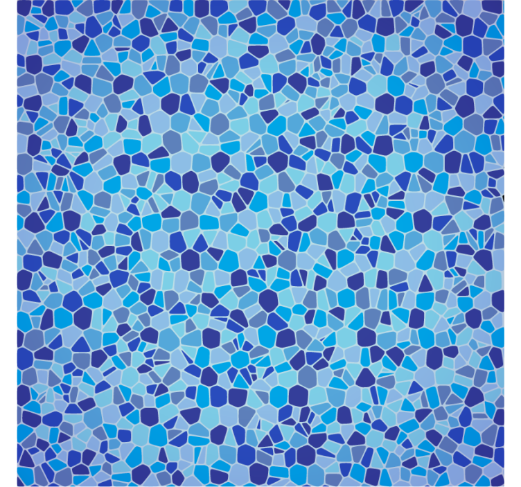 Texture pattern wallpaper in blue mosaic effect - TenStickers