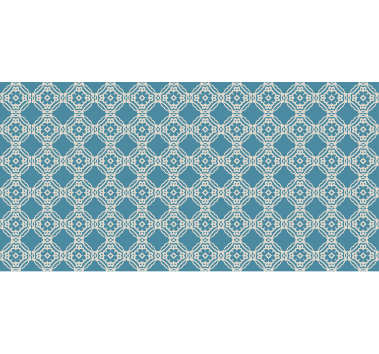 Texture pattern wallpaper antique vintage blue and white - TenStickers
