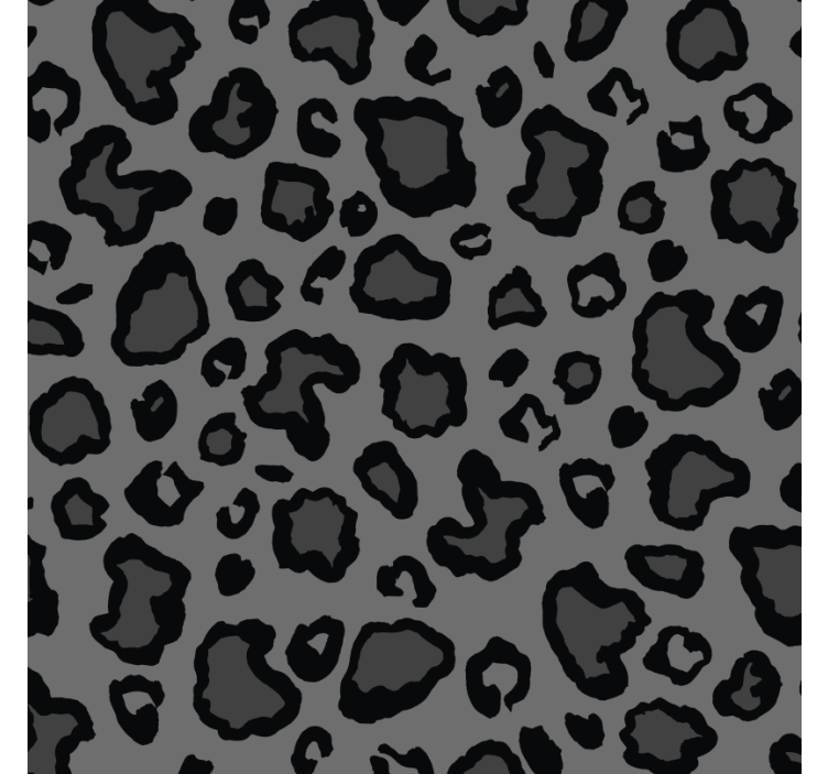 Animal wallpaper dark gray and black leopard pattern - TenStickers