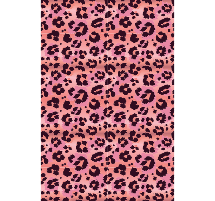 Pink leopard animal wallpaper - TenStickers