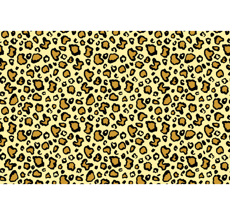 Animal wallpaper in yellow leopard pattern - TenStickers