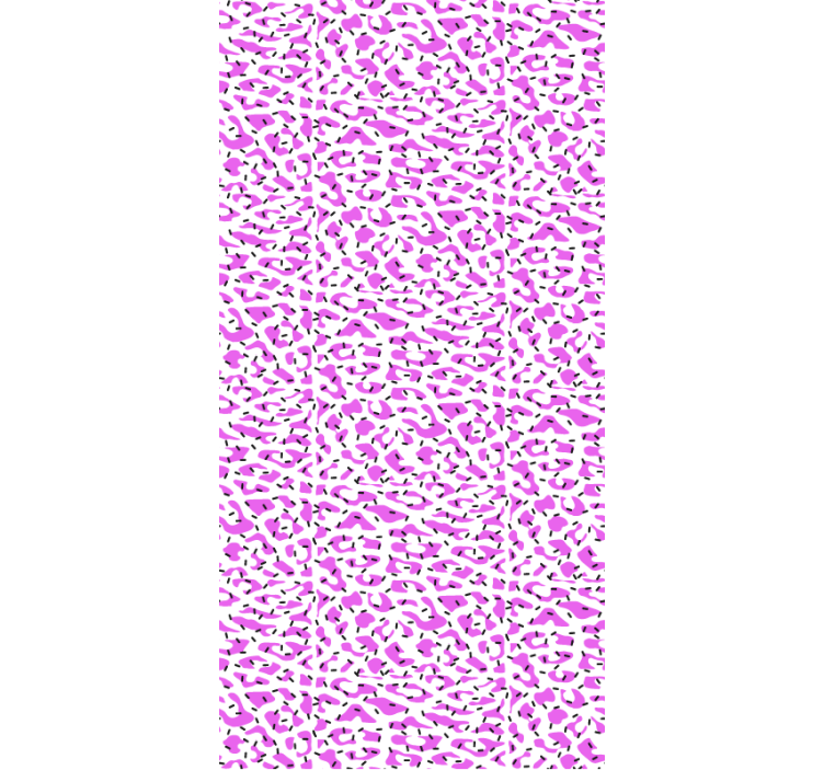 Fuchsia leopard pattern animal wallpaper - TenStickers