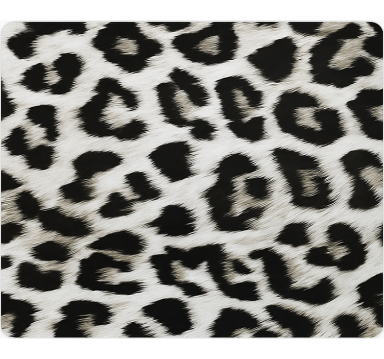 Animal wallpaper white leopard print design - TenStickers