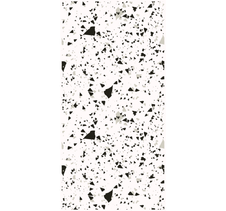 Textured wallpaper in gray, white and black terrazzo - TenStickers