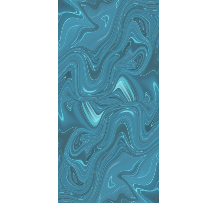 Marble wallpaper in swirling ocean tones - TenStickers