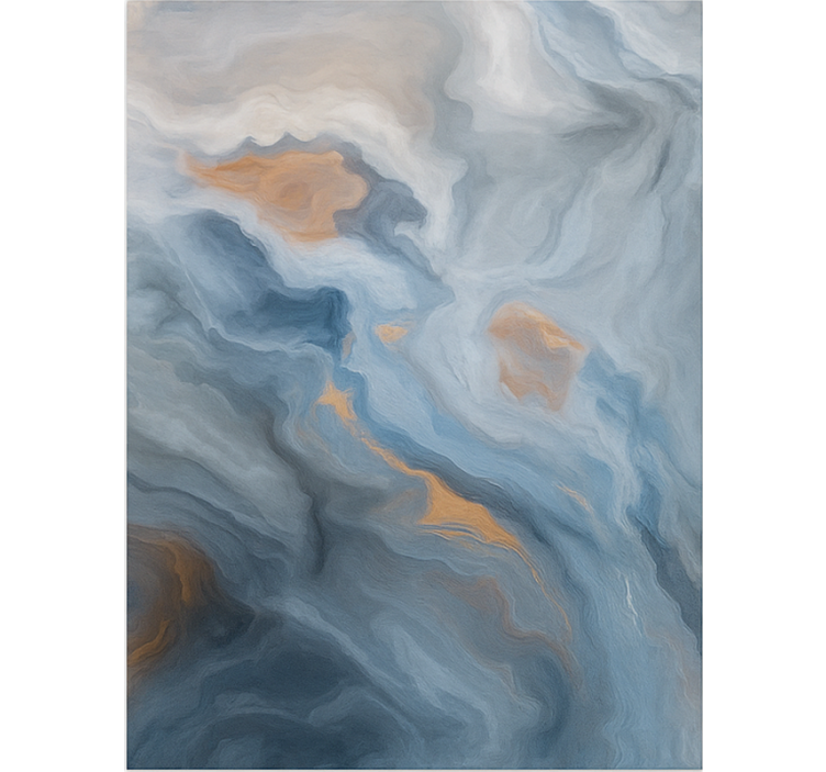 Marble wallpaper in amber-blue tones - TenStickers