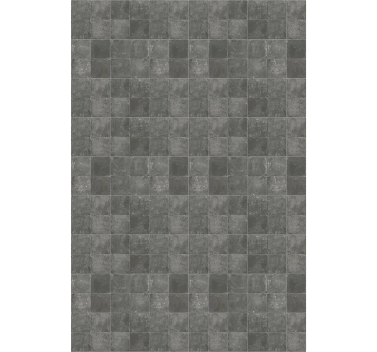 Tile wallpaper dark gray vintage squares - TenStickers