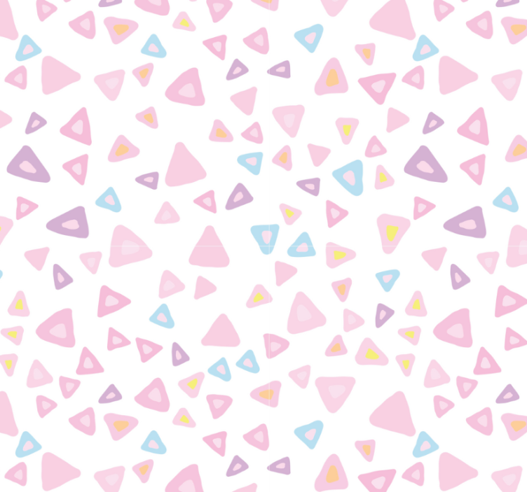 Tile wallpaper kawaii style pastel pattern - TenStickers