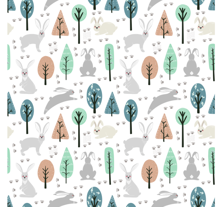 Scandinavian wallpaper nordic forest wildlife - TenStickers