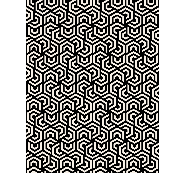 Modern wallpaper with a hypnotic design - TenStickers