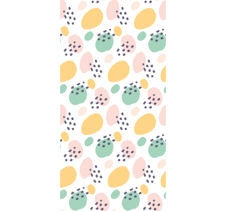 Teenager wallpaper in pastel abstract shapes - TenStickers