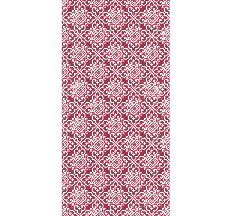 Kitchen wallpaper moroccan red - TenStickers